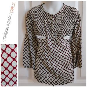 Venera Arapu Geometric Blouse (Romanian Brand)